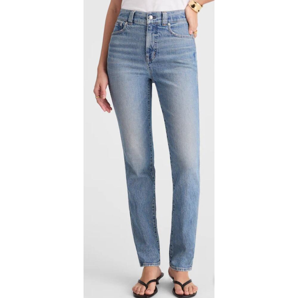 Madewell Light Wash Ankle Crop Straight Jeans
